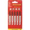 T-shank Jigsaw Blade For Metal 1.2mm 21tpi 75mm 5pc